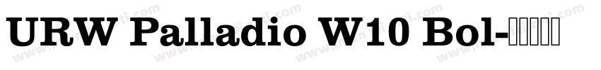 URW Palladio W10 Bol字体转换